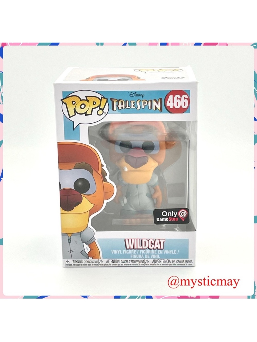 2018 Funko POP Disney TALESPIN 466 WILDCAT the Mechanic Vinyl Figure w Box